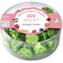 Milat Çikolata Milat Antep Fıstık Dolgulu Sütlü Kalp Çikolata 300 g