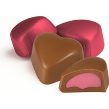 Milat Çikolata Milat Ahududu Dolgulu Sargılı Kalp Çikolata 250 g