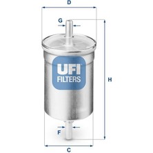 Ufi Yakıt Fıltresı (BENZIN)(RENAULTCLIO-KNG-LGN-MGN-TWINGO-TRAFIC/PEUGEOTPARTNER-BERLINGO-206-306-307)