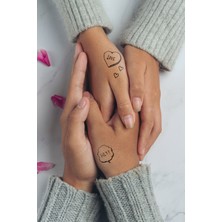 Artikel Konuşma Balonu Geçici Dövme,geçici Tattoo ,vücut Dövme,kol Bilek Dövme,boyun Dövme,sırt Dövme