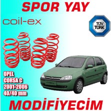 Modifiyecim Opel Corsa C 2001-2006 Arası 40-40MM Coil-Ex Spor Yay Helezon