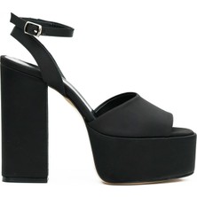 Tuna Platformlu Yüksek Topuklu Saten Kadın Ayakkabı - PLT8457