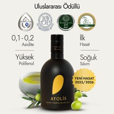 Ayolis Premium Gurme Memecik Zeytinyağı 500 Ml Ödüllü Yüksek Polifenollü Erken Hasat Soğuk Sıkım Natürel Sızma Zeytinyağı