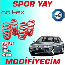 Modifiyecim Peugeot 106 1992 Sonrası 45MM Coil-Ex Spor Yay Helezon