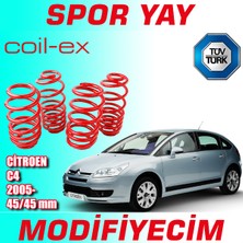 Modifiyecim Citroen C4 2005 Sonrası 45-45MM Coil-Ex Spor Yay Helezon
