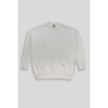 ZERO ZERO THREE NINE Bisiklet Yaka Yırtmaçlı Kadın Kazak