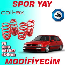 Modifiyecim Vw Golf 3 1991-1997 Arası 40-40MM Coil-Ex Spor Yay Helezon