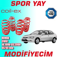 Modifiyecim Honda Civic 1996-2000 Arası 45-45MM Coil-Ex Spor Yay Helezon