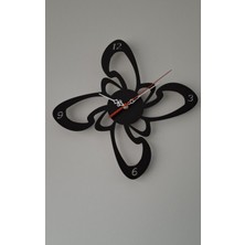 UltraMint Şekilli Lazer Kesim Mdf Duvar Saati, Şık ve Modern Tasarım