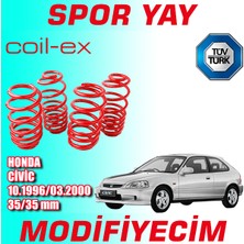 Modifiyecim Honda Civic 1996-2000 Arası 35-35MM Coil-Ex Spor Yay Helezon