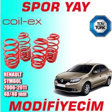 Modifiyecim Renault Symbol 2006-2011 Arası 40-40MM Coil-Ex Spor Yay Helezon