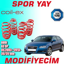 Modifiyecim Audi A3 8p 2003-2013 Arası 35-35MM Coil-Ex Spor Yay Helezon