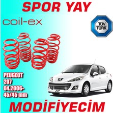 Modifiyecim Peugeot 207 2006 Sonrası 45-45MM Coil-Ex Spor Yay Helezon