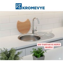 EC-160 Paslanmaz Çelik Mutfak Evyesi - 48X77