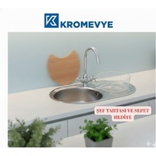 EC-160-D Paslanmaz Çelik Mutfak Evyesi - 48X77 Desenli