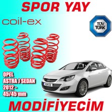Modifiyecim Opel Astra J Sedan 2012 Sonrası 45-45MM Coil-Ex Spor Yay Helezon