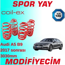 Modifiyecim Audi A5 B9 2017 Sonrası 30-30MM Coil-Ex Spor Yay Helezon
