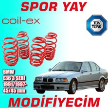 Modifiyecim Bmw E36 3 Seri 1991-1997 Arası 45-45MM Coil-Ex Spor Yay Helezon