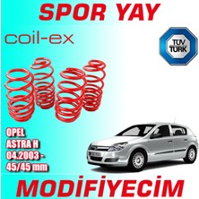 Modifiyecim Opel Astra H 2003 Sonrası 45-45MM Coil-Ex Spor Yay Helezon
