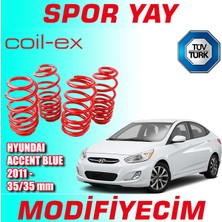 Modifiyecim Hyundai Accent Blue 2011 Sonrası 35-35MM Coil-Ex Spor Yay Helezon