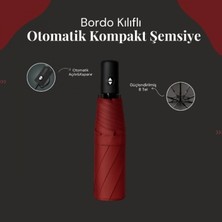 Marsilyan Bordo Kılıflı Otomatik Kompakt Şemsiye