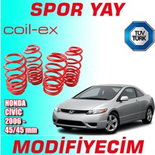 Modifiyecim Honda Civic 2006 Sonrası 45-45MM Coil-Ex Spor Yay Helezon