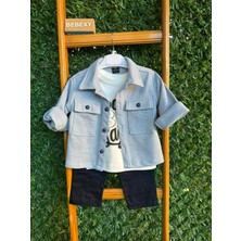 bebexy Buz Mavisi Pantolonlu Alt Üst  Takım