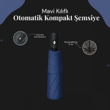 Marsilyan Mavi Kılıflı Otomatik Kompakt Şemsiye