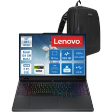 Lenovo Legion 5 15IRX10 Intel Core I7 14700HX 128GB Ddr5 2tb SSD RTX5060 8gb Gddr7 115W Freedos 15.1" OLED 1000NITS 165Hz Wqxga (2560X1600) Taşınabilir Bilgisayar W83LY00KXTRF51 + Zetta Çanta
