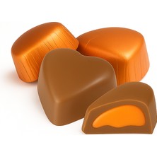 Milat Çikolata Milat Portakal Dolgulu Sargılı Kalp Çikolata 250 g