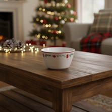 Güral Porselen Paris 2li Kırmızı Meyveli Kase 11 cm 6829