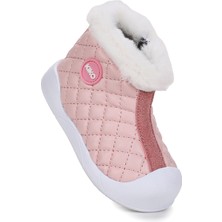 Kiko Kids  Biser Fermuarlı Termo Taban Kız Bebek Bot Ayakkabı