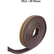 Homdep Kapı Pencere Fitili Yapışkanlı ( Kahverengi ) Kapı Pencere Bandı Bantları 10*2metre=20 Metre