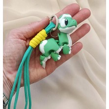 Anahtarlık Çanta Süsü 3D Dinozor Oynar Eklem Oyuncak Yılbaşı Doğum Günü Hediye