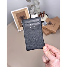 Fil Deri Hakiki Deri Fermuarlı Mini Para Bölmeli Kartlık 2126