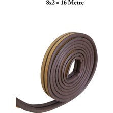 Homdep Kapı Pencere Fitili Yapışkanlı ( Kahverengi ) Kapı Pencere Bandı Bantları 8*2metre=16 Metre