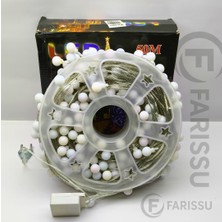 212 Farissu 50 Metre RGB LED Top Işık | Metrede 5 LED | Toplam 250 LED | 8 Modlu | Oda & Yılbaşı Aydınlatması