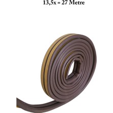 Homdep Nescamuse Pencere Fitili Yapışkanlı ( Kahverengi ) Kapı Pencere Bandı Bantları 13,5*2metre=27 Metre