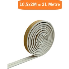 Homdep Nescamuse Kapı Pencere Fitili Yapışkanlı (Beyaz) Kapı Pencere Bandı Bantları 10,5x2 Metre= 21 Metre