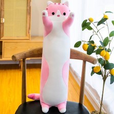 Zigver Kawaii Sevimli Yumuşak Uzun Kedi Yastık Peluş Doğum Günü Hediyesi 70 cm