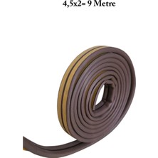 Homdep Nescamuse Kapı Pencere Fitili Yapışkanlı ( Kahverengi ) Kapı Pencere Bandı Bantları 4,5*2metre=9 Metre