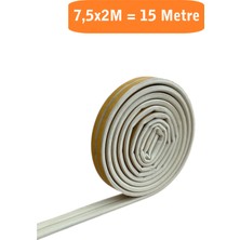 Homdep Kapı Pencere Fitili Yapışkanlı (Beyaz) Kapı Pencere Bandı Bantları 7,5x2 Metre= 15 Metre