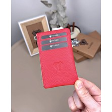 Fil Deri Hakiki Deri Fermuarlı Mini Para Bölmeli Kartlık 2126