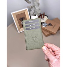 Fil Deri Hakiki Deri Fermuarlı Mini Para Bölmeli Kartlık 2126