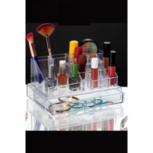 Feyza Design Şık Çekmeceli Tek Katlı Makyaj ve Takı Organize Seti