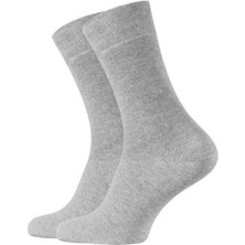 Meristanbul Business Çorap, 39-42, Yumuşak Pamuk Karışımlı, Açık Gri