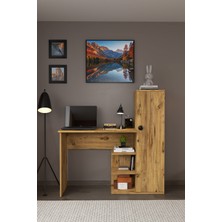 Matilda Dolaplı Dekoratif Çalışma Masası Fonksiyonel Çalışma Masası