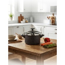 Hascevher Armoni 5.0 Lt Granit Alüminyum Düdüklü Tencere Ø22 Indüksiyonlu