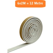 Homdep Nescamuse Kapı Pencere Fitili Yapışkanlı (Beyaz) Kapı Pencere Bandı Bantları 6x2 Metre= 12 Metre