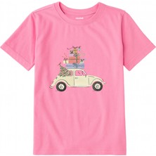 Colermi Pamuk Kumaş Çocuk Tişörtü – Hediyeli Araba Baskılı